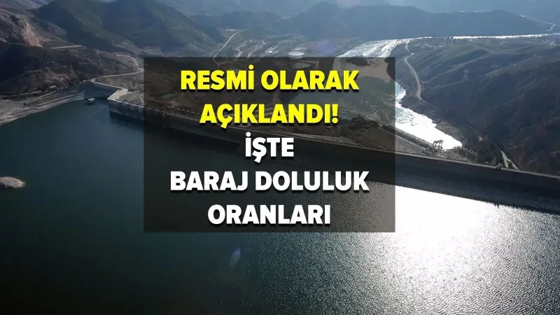Baraj doluluk oranları belli oldu! İşte 31 Mayıs 2025 İstanbul 'İSKİ baraj doluluk oranları'