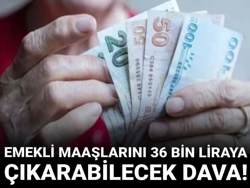 Emekli maaşlarını 36 bin liraya çıkarabilecek dava!