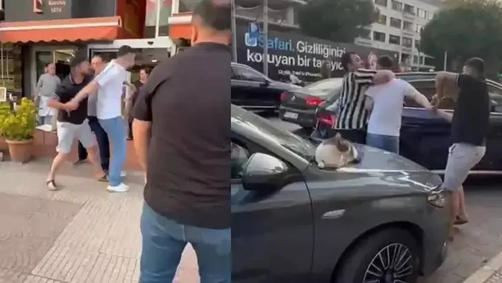 Kadıköy'de aracına çarpan sürücüye saldırıp, tepki gösteren kadına "Boğazını keserim" diyen sürücü yakalandı