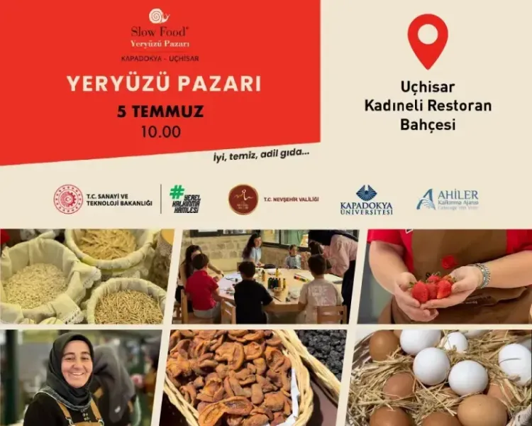 Kapadokya’nın Doğal Lezzetleri Uçhisar Yeryüzü Pazarı’nda Buluşuyor