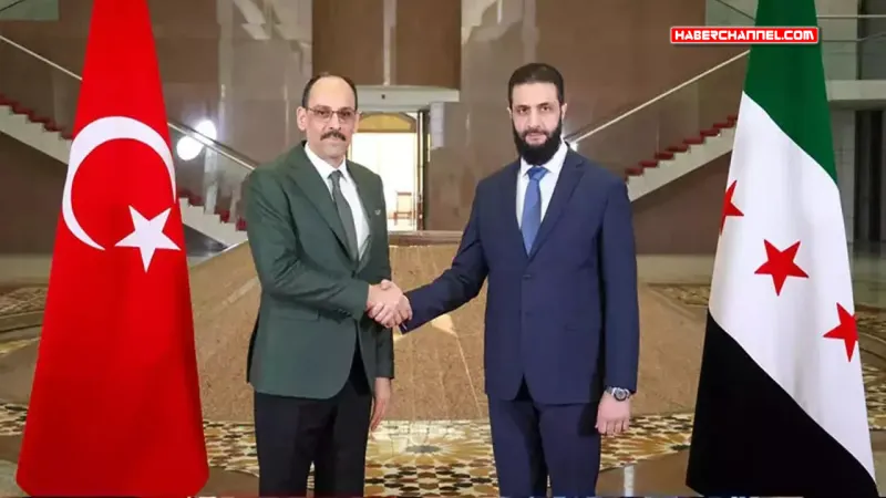 MİT Başkanı İbrahim Kalın, Suriye'de Cumhurbaşkanı Ahmed Şara ve heyetiyle görüştü