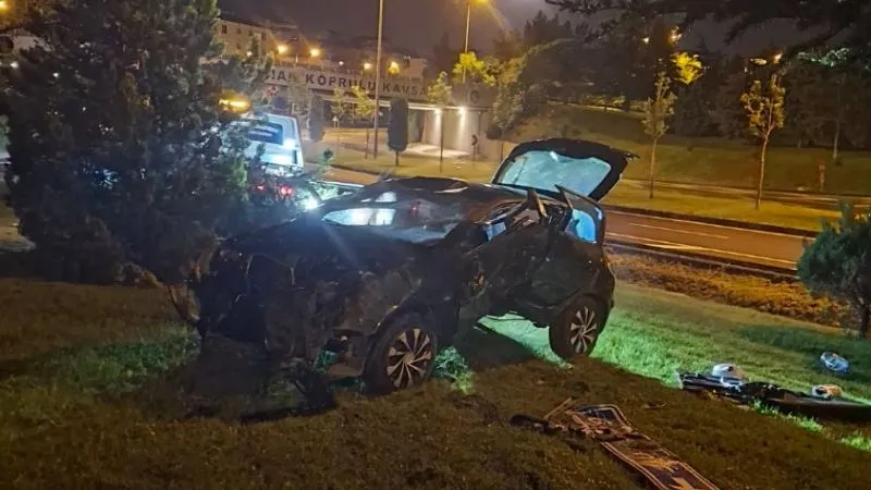 Nevşehir ‘de araç 3 takla attı