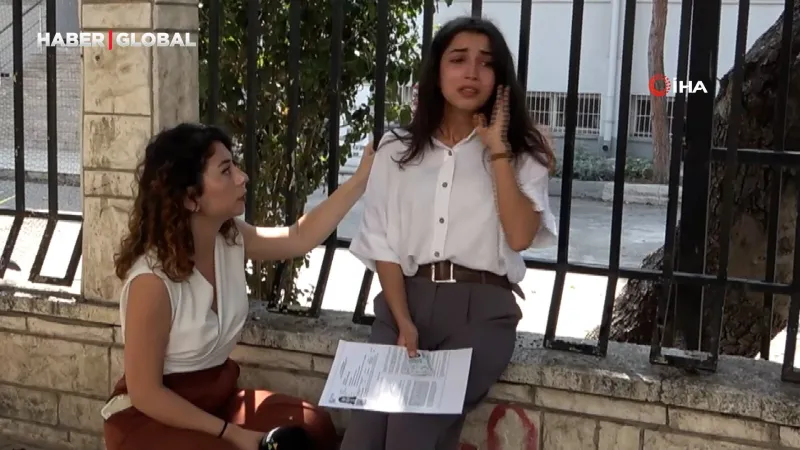 Sınava yetişemeyince göz yaşı döktü