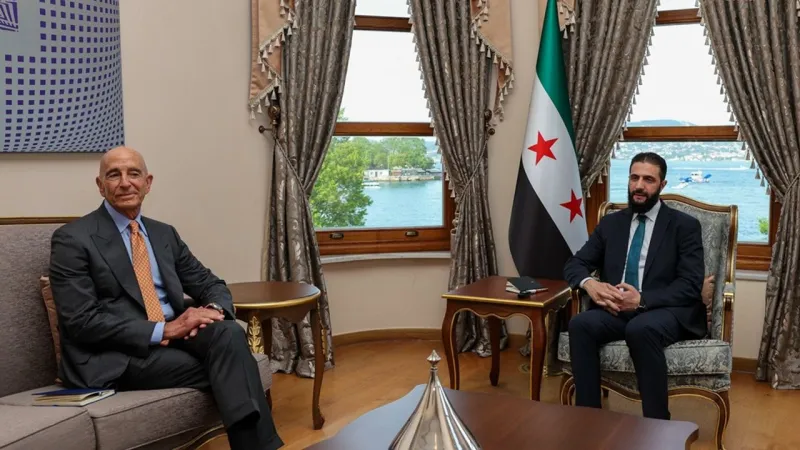 Suriye Cumhurbaşkanı Şara, ABD'nin Suriye Özel Temsilcisi Barrack ile görüştü
